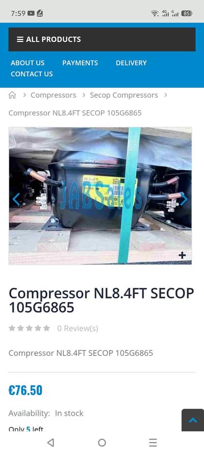 DENFOS GERMAN COMPRESSOR FRIDGE