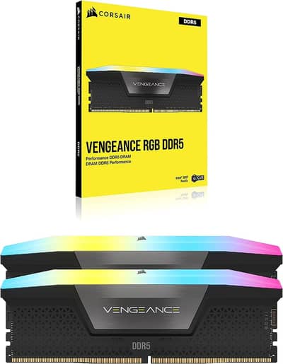 CORSAIR Vengeance RGB DDR5 RAM 32GB (2x16GB) Up to 6400MHz