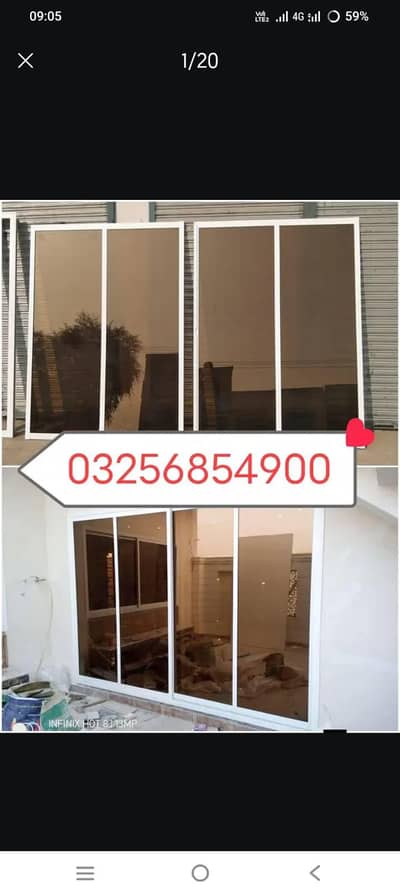 Aluminium Window-Glass Door-office partition-Shower Cabin & Repairing