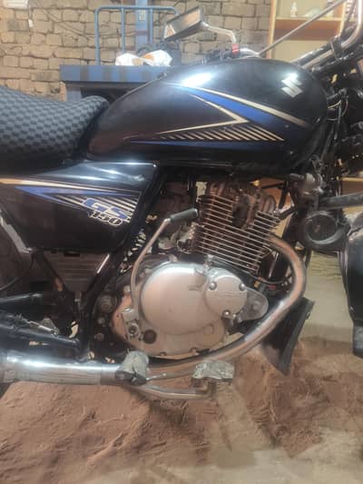 Bike is in good condition and engine is also genuine