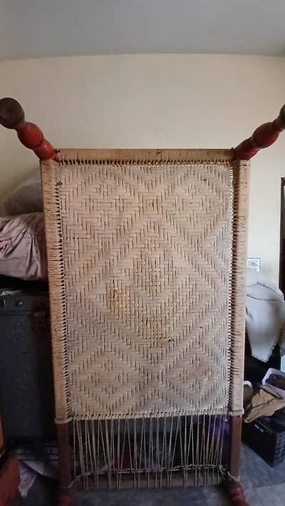 Charpai (Wooden structure and Cotton rope)