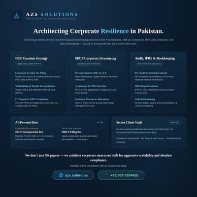 FBR Services , Company Reg and Compliance , Bookkeeping services