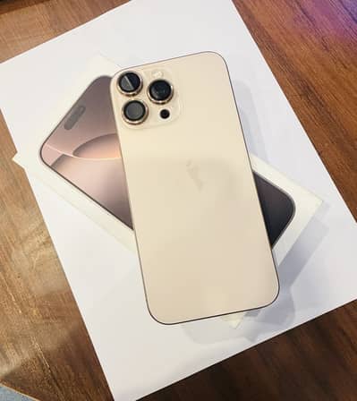 Apple iPhone 16 Pro Max Desert titanium official PTA approved 256gb