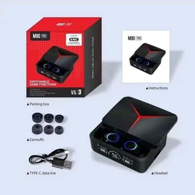 M90 Earbuds Gaming Waterproof