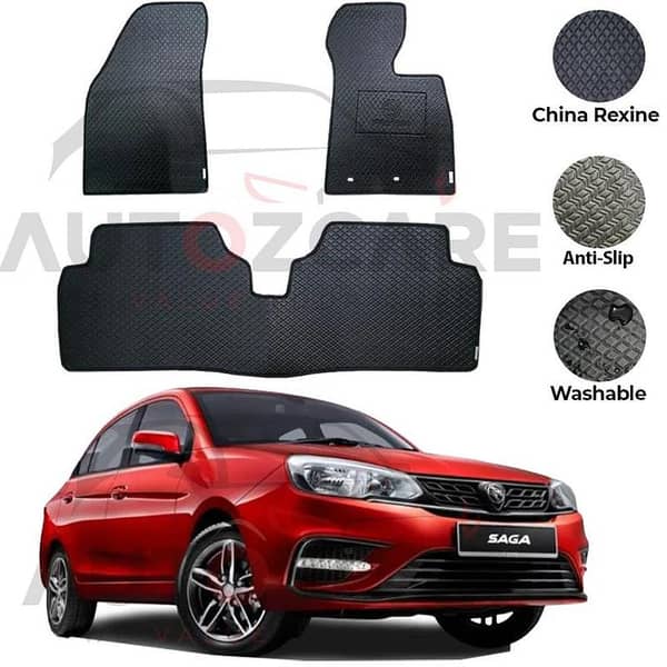 Proton Saga China Rexine Floor Mat 3PCS - Model 2021-2025