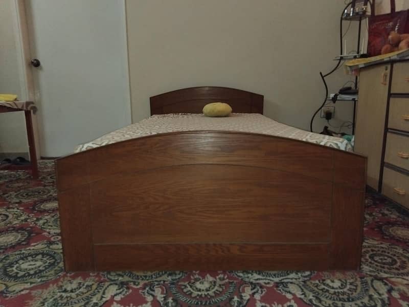 Solid Wood Bed Good Condition 1