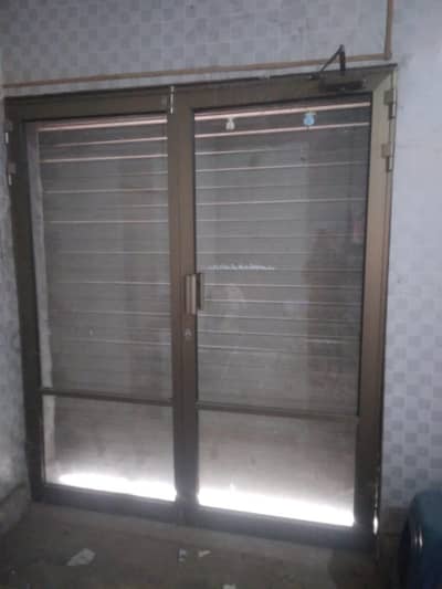 Aluminum glass door size 6.5×7