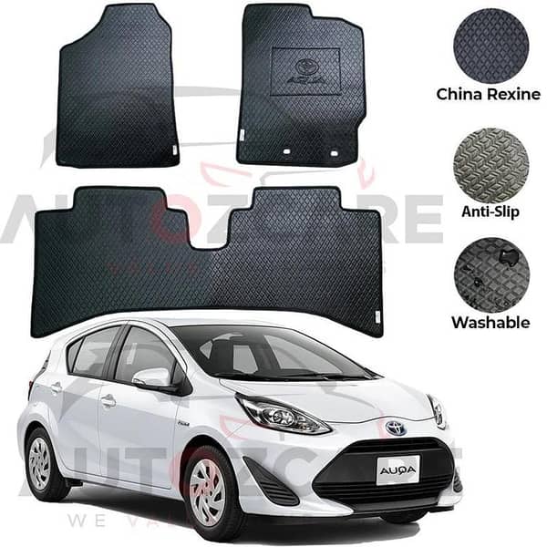 Toyota Aqua China Rexine Floor Mat 3PCS - Model 2012-2021