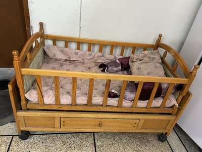 Wooden strong kids and baby crib Baby cot
