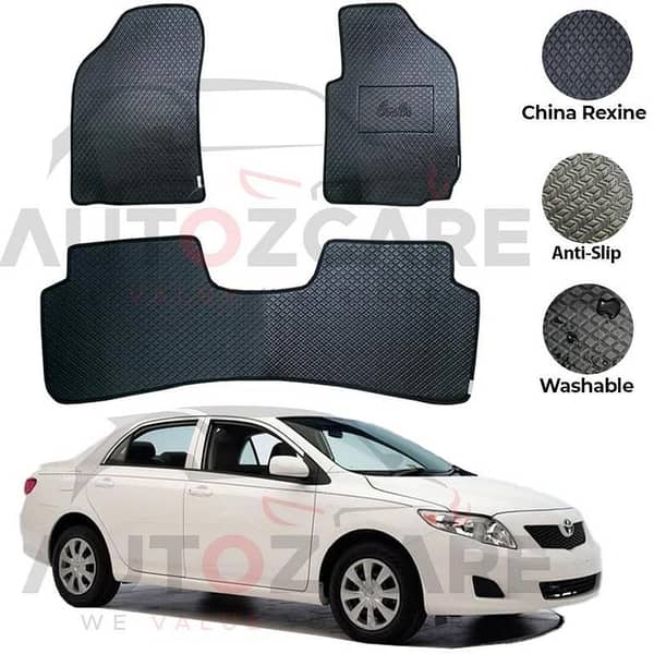 Toyota Corolla China Rexine Floor Mat 3PCS - Model 2009-2013