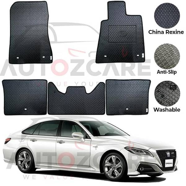 Toyota Crown RS Advance China Rexine Floor Mat 5PCS - Model 2018-2022
