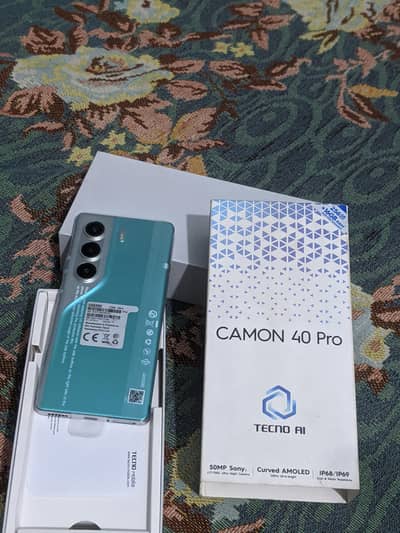 Tecno CAMON 40 Pro 8+8 gb ram 256gb storage