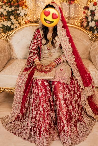 Barat day dress Bridal lehenga