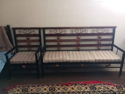 5 seater Iron Sofa Set