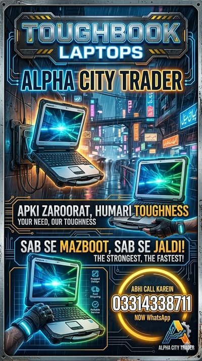 All kind of Toughbooks available on Alpha City Trader
