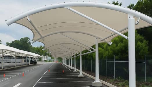 Premium Tensile Shade Installation | Car Parking, Wall Mounted & Custo