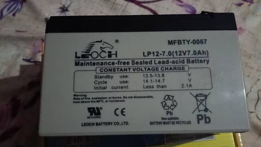 lead acid dry battery with free charger