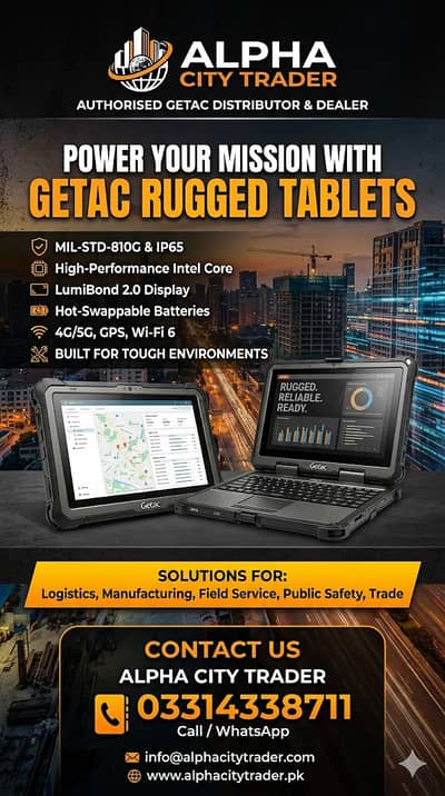 Getac  Tablet | Tough Industrial Tablet