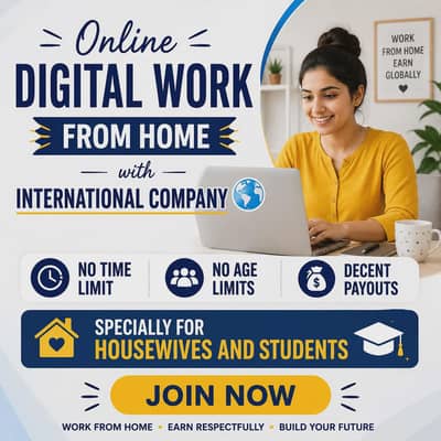 We are hiring in our team for online Digital work .