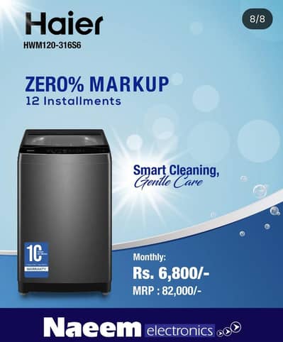 Haier All Machines available