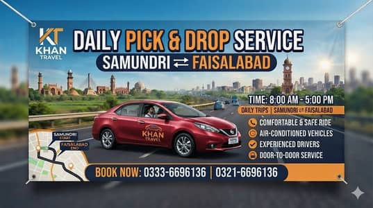 Khan Pick and Drop Service - Samundri to Faisalabad