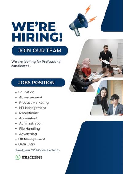 Jobs in Lahore Urgent