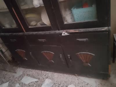 old furniture sale double bed with attached daraz shokas sheesha 3in 1
