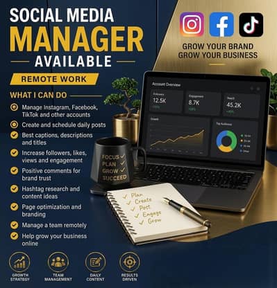 Social Media Manager Available