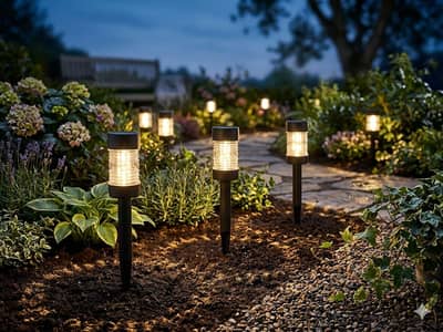 solar spike light