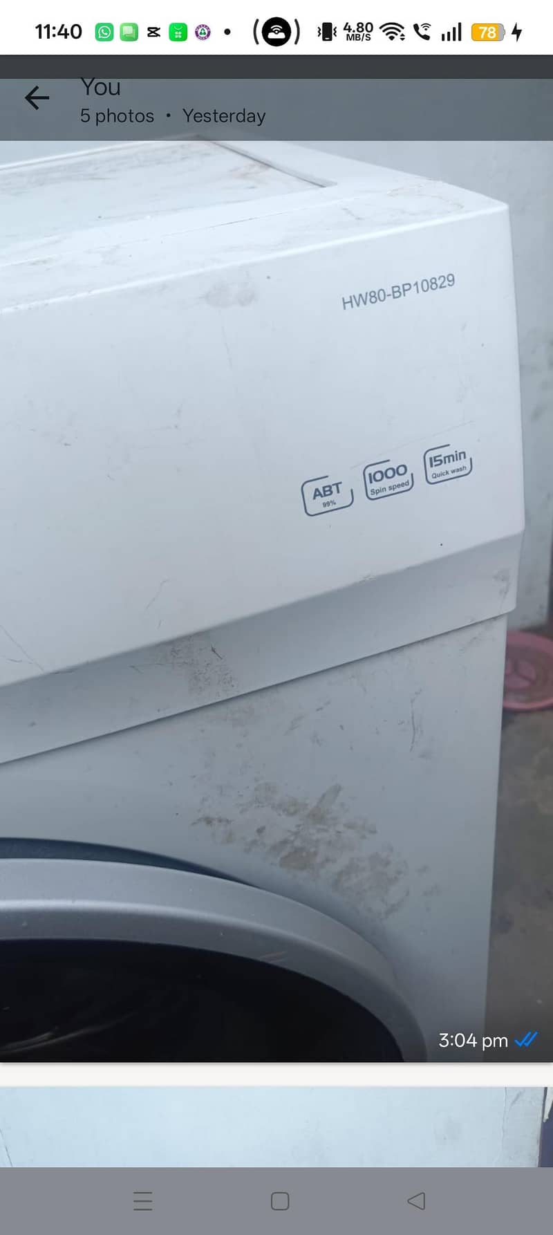 automatic washing machine 1