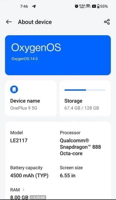 One Plus 9 5G Only Exchange