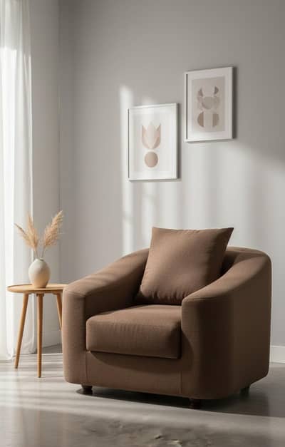 premium brown pair of sofa chair /Armchairs in excellent condition
