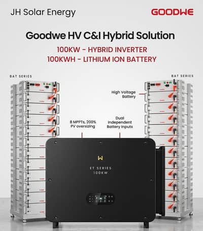 GoodWe 100kW Commercial & Industrial Hybrid Inverter & 100kWh Lithium