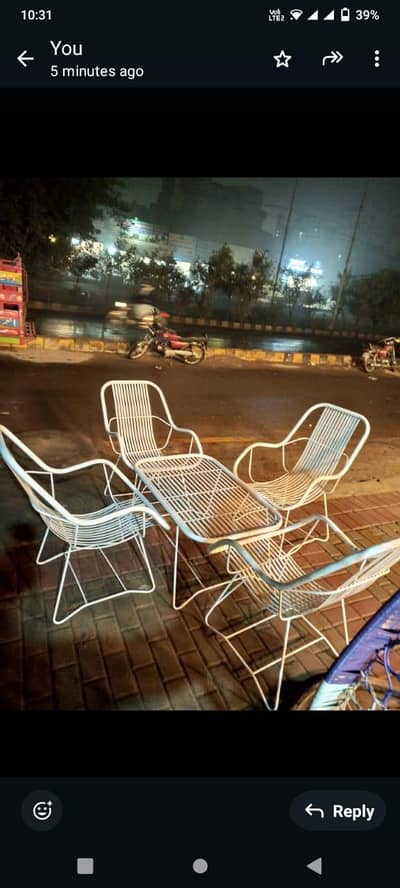 metal chair