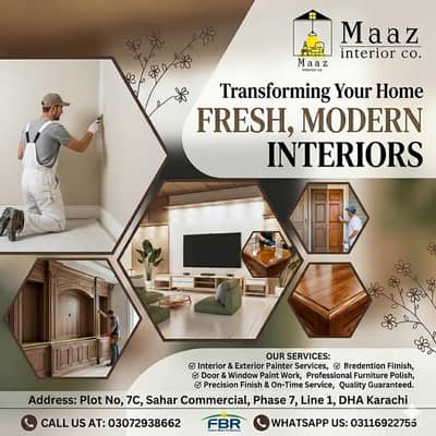 carpenter / painter / furniture polish / wood work  / wall painting