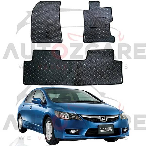 Honda Civic Reborn 7D Floor Mat ( Flat Style ) - Model 2006-2012
