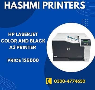 Hp laser jet 5225n color and black A3 printer for sale 100% recond
