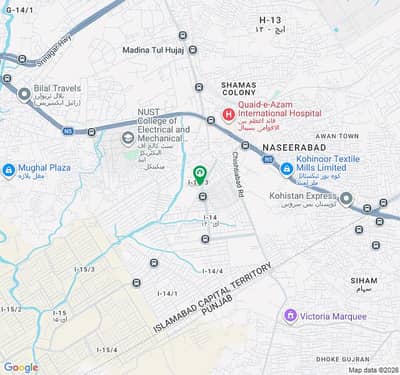 7 Marla One Of The Top Location (1800 Square Feet/200 Square Yard) Possession Plot Available For Sale In CDA Sector I-14/3 Price 184 Lakhs