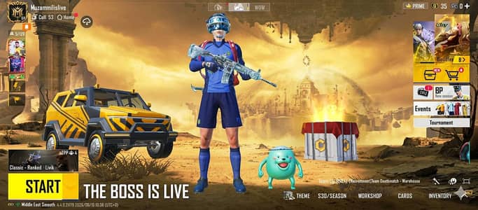 03258225716 PUBG mobile id avaliable mithic fashion done