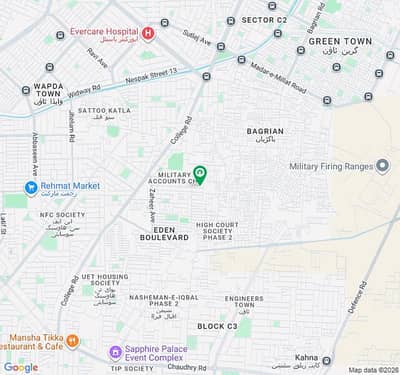 8 Marla Residential Plot For Sale In Military Accounts Society - Block C Lahore In Only Rs. 12000000 Registry Intiqal