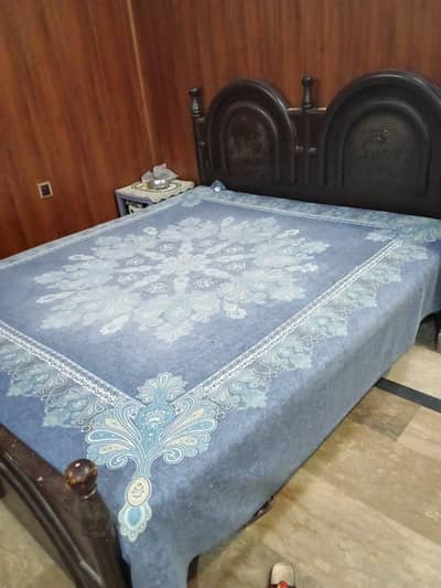 Double bed with mattress