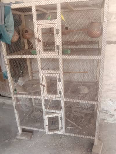 3 portion wooden cage for sale