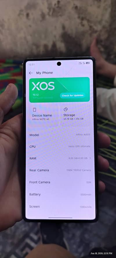 infinix note 40 8/256