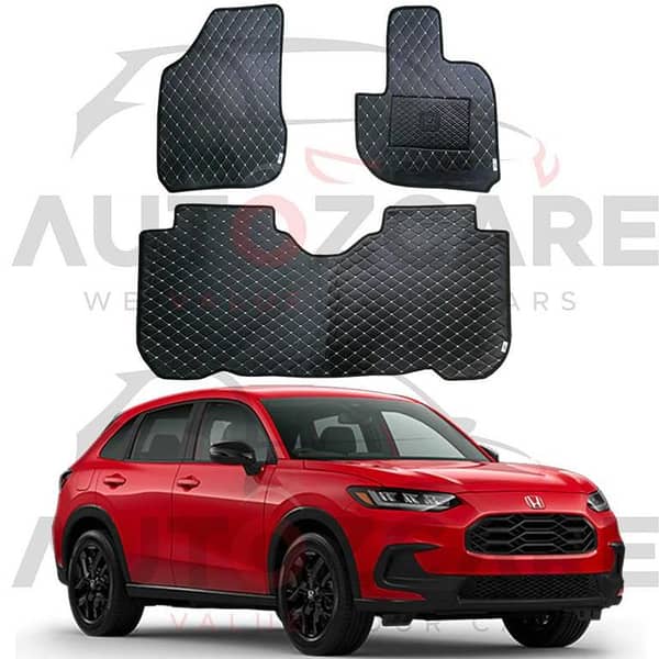 Honda HR-V 7D Floor Mat ( Flat Style ) 3PCS - Model 2022-2025