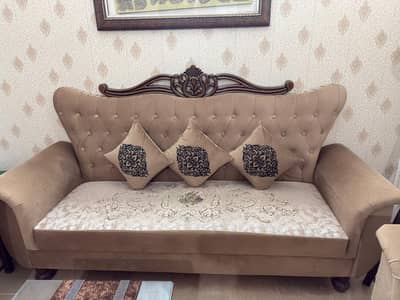 7 Seater Sofa Set / Wooden 7 Seater Sofa Set