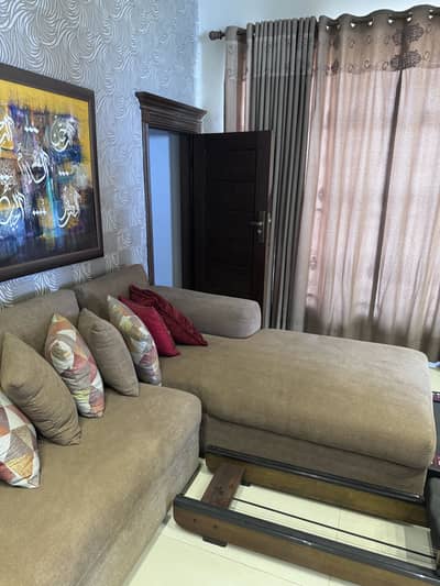 TV lounge L shape sofa with table for sale