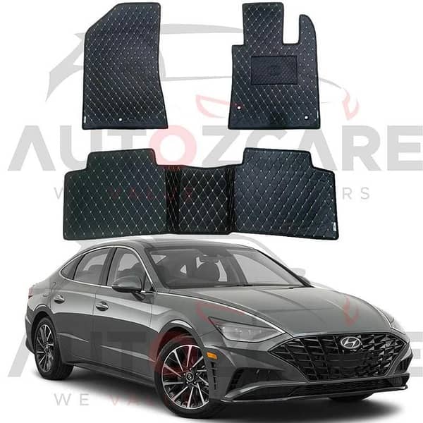 Hyundai Sonata 7D Floor Mat ( Flat Style ) - Model 2021-2024