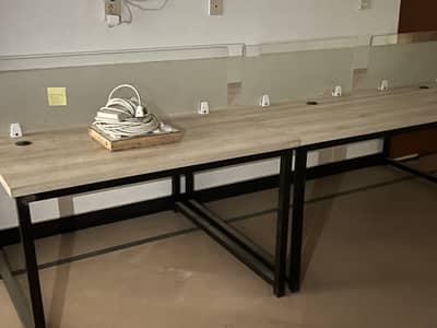 6 Seater Work station with glass partition for sale high quality