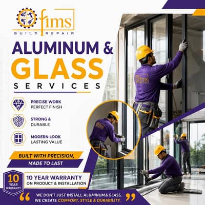 Aluminum and Glass  services in Isl and Rwp