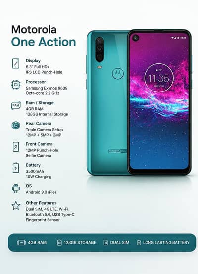 Motorola One Action exchange possible good phone with no any problem
